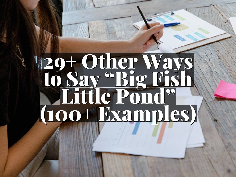 29+ Other Ways to Say “Big Fish Little Pond” (100+ Examples)